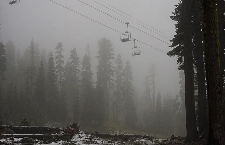 This rare August snow follows a season marked by extreme heat and disruption. - AP